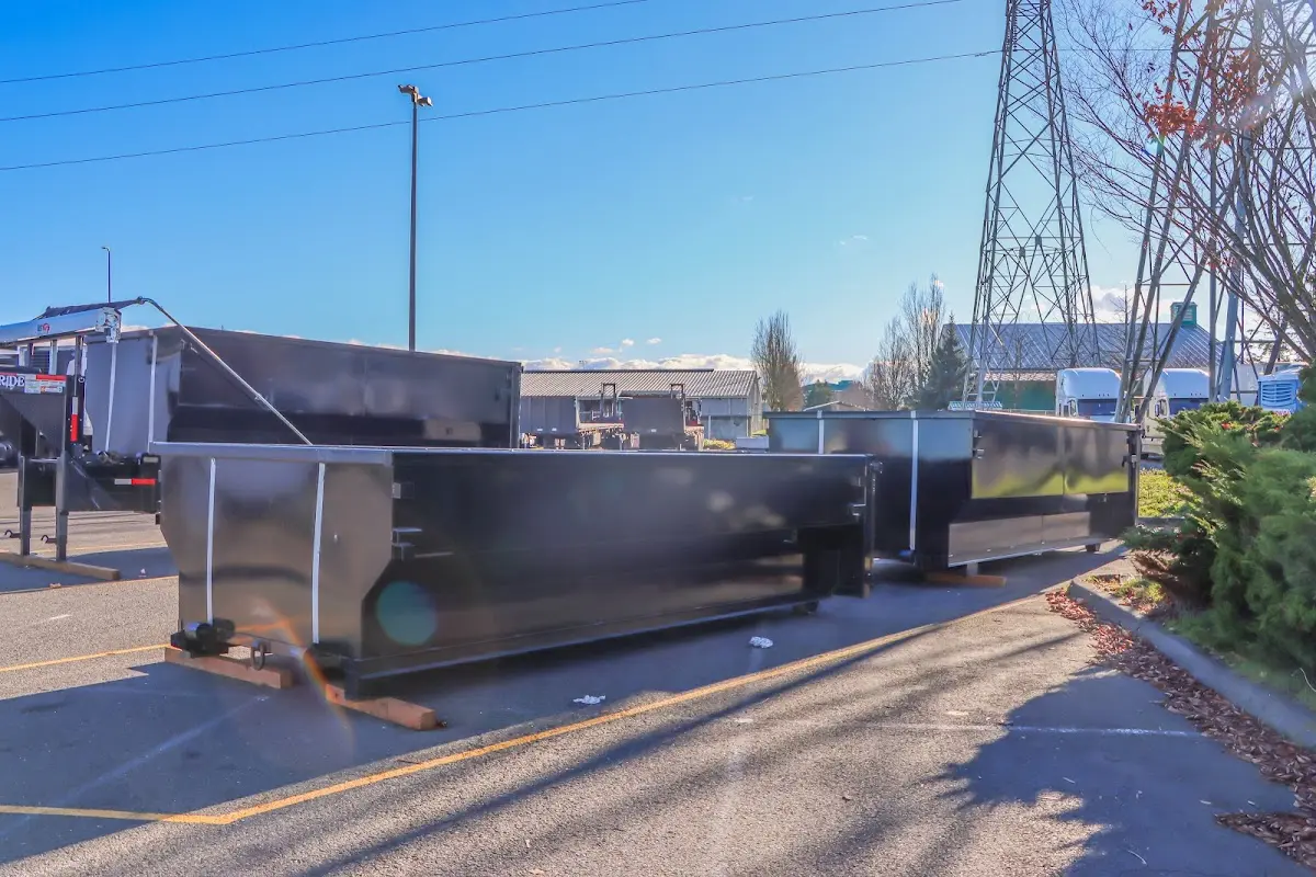 Roll-off dumpster ready for waste disposal at job site for Residential Dumpster Rental in Tustin